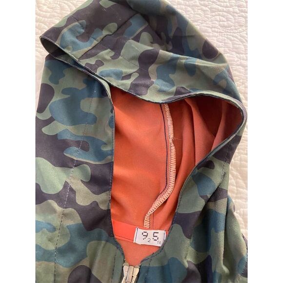 9 to 5 Fit Short Memory Camo Olive Hooded Romper Long Sleeve Size S Activewear​ - Picture 5 of 14